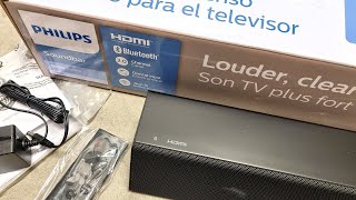 Philips B5105 Soundbar Quick Unboxing amp Setup with Audio Demos [upl. by Lebatsirhc]