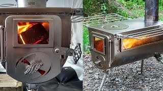 Woodlander DBL View  Epic Wood Stove for Winter Camping by Winnerwell [upl. by Cristen936]