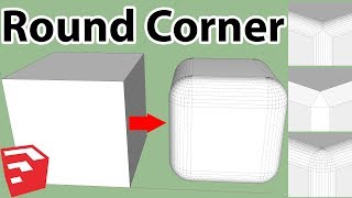 How To Use Round Corner Plugin In SketchUp [upl. by Drawyeh]