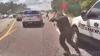 Bodycam Shows Police Shootout With Armed Carjacking Suspect in Florida [upl. by Stiles]