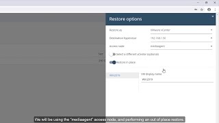 Full Virtual Machine Restore Demo Using the Commvault Command Center [upl. by Uis]