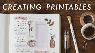 how to design amp create printables [upl. by Leddy]