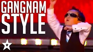 4 Year Old Kid Tristan Dances Gangnam Style on Belgiums Got Talent  Got Talent Global [upl. by Reema]