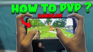 How to Pvp In Pojavlauncher  HANDCAM  Pojavlauncher PvP Tips [upl. by Rivalee786]