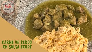 Carne de PUERCO en SALSA VERDE [upl. by Macur704]