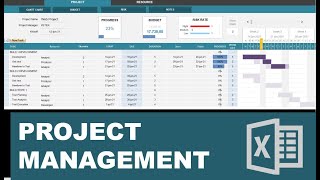 Project Management Template in Excel [upl. by Ymmor]