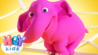 Un Elefante Se Balanceaba  Canción Infantil  HeyKids [upl. by Anaujal]