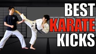 15 BEST KARATE KICKS for Sparring [upl. by Nordna]