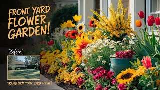 Start a Flower Garden in Your Front Yard  Stunning Front Yard Flower Gardens [upl. by Joacimah]