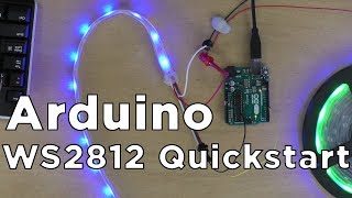 How to use WS2812B RGB LEDs with Arduino [upl. by Ahsienot]