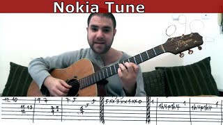 Guitar Tutorial Nokia Tune  Groovy Blues amp Espionage Ringtones [upl. by Bellaude425]