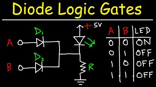 Diode Logic Gates  OR NOR AND amp NAND [upl. by Ellenwahs]