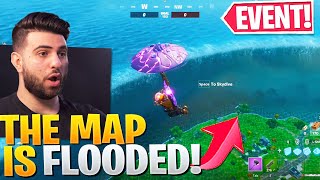 THE MAP IS FLOODED INSANE FORTNITE SEASON EVENT  Fortnite The Device Event Reaction [upl. by Retsevlis]