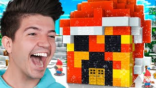 Minecraft SANTA ONLY Build Battle vs My Wife [upl. by Karla489]