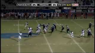 Poston Butte HS 5 Rene Elizondo 40yd pass TD [upl. by Worth]