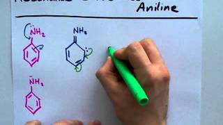 Resonance Structures of Aniline [upl. by Dzoba]