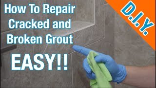 How to Repair Cracked and Worn Grout Shower [upl. by Maggy]