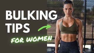 Muscle Building Tips for Women – BULKING 101 [upl. by Znarf]