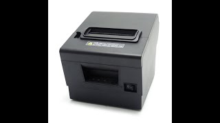 80mm Thermal Receipt POS Printer With USB Serial Ethernet Windows Driver ESCPOS ITPP068 [upl. by Atilal345]