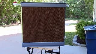 Greenhouse Evaporative Cooler Build [upl. by Elamor662]