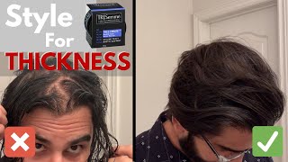 How to Style THINNING Hair  MENS THICKENING HAIRSTYLE [upl. by Delia750]