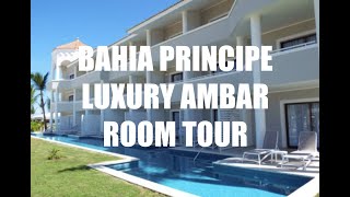 BAHIA PRINCIPE LUXURY AMBAR ROOM TOUR [upl. by Elyl]