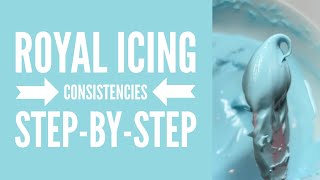 StepbyStep Instructions for Royal Icing Consistencies [upl. by Evanthe503]