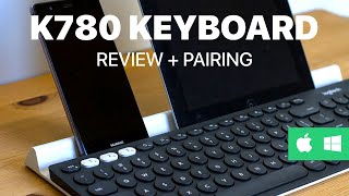 Logitech k780 Keyboard Review  Pairing [upl. by Ecirum]