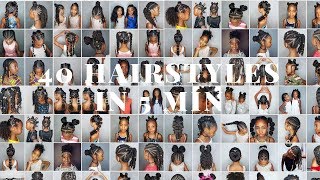 40 hairstyles for Girls in 5 min ENJOY [upl. by Borg]