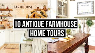 10 Antique Farmhouse Style Home Tours [upl. by Haela]