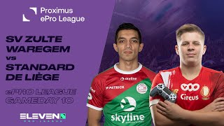 NL  SV Zulte Waregem  Standard de Liège Proximus ePro League  Speeldag 10 [upl. by Haddad]