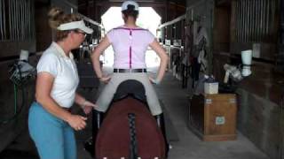 1 Mechanical Horse Equicizer in a Novice Dressage Lesson [upl. by Arrotal841]