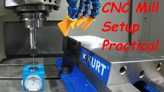 CNC Mill Setting Tool and Work Offsets Practical [upl. by Leinaj]