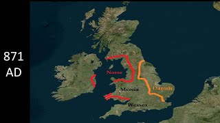 The Anglo Saxons and English with Maps  British History  AngloSaxons amp Celtic Peoples History [upl. by Routh]