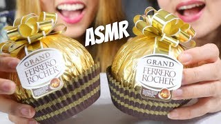 ASMR GIANT FERRERO ROCHER CHOCOLATE EATING SOUNDS MUKBANG [upl. by Cindie]