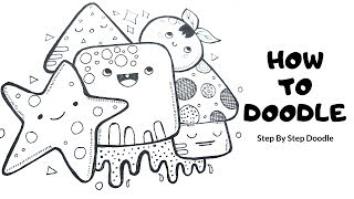 Doodle Art  How To Doodle  Draw Step By Step [upl. by Meadow]