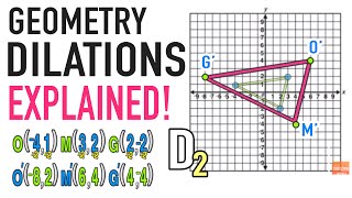 Dilations Geometry Transformations Explained [upl. by Sitoiganap]