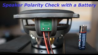 Speaker Polarity Check With A Household Battery [upl. by Marcia]