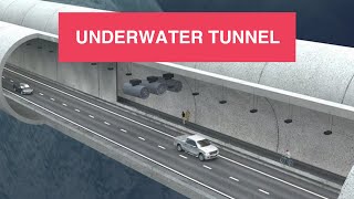 How they build a tunnel underwater ENGLANDFRANCE [upl. by Yrelbmik]