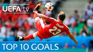 Top ten UEFA EURO 2016 goals [upl. by Nahsez]