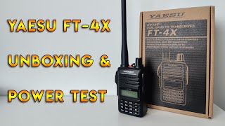 Yaesu FT4X Unboxing amp Power Test [upl. by Gelman]