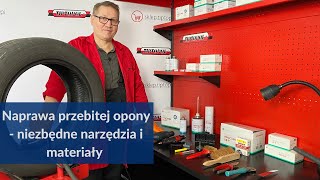 Naprawa przebitej opony  niezbędne narzędzia i materiały [upl. by Venu]