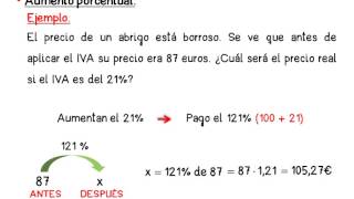 Aumento y disminución porcentual [upl. by Kannry]