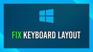 How to Change keyboard layout  Windows 10 Guide [upl. by Valentin88]