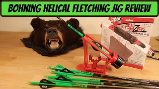 BOHNING HELICAL FLETCHING JIG REVIEW  How to Fletch Arrows [upl. by Aretahs509]