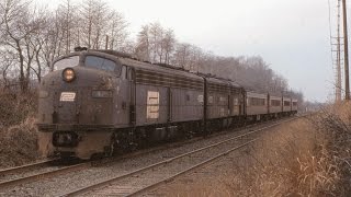 Penn Central Es and CNJ action on the NYampLB Passenger amp freight 19751976 [upl. by Nylaehs962]