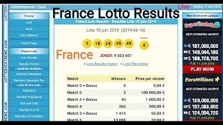 France Lotto Live  France Lotto Lottery Results  France Lotto Draw Live Today [upl. by Ajin]