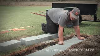 Retaining Wall Base and Block Leveling Techniques Segment 3 [upl. by Quinn]