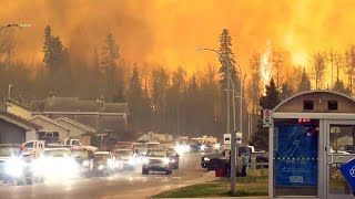 Alberta wildfires All of Fort McMurray evacuated [upl. by Matthews]