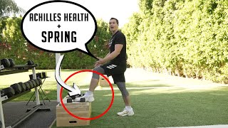 2 Exercises for The Achilles Build SPRING and Reduce Injuries [upl. by Rehpotisrhc390]